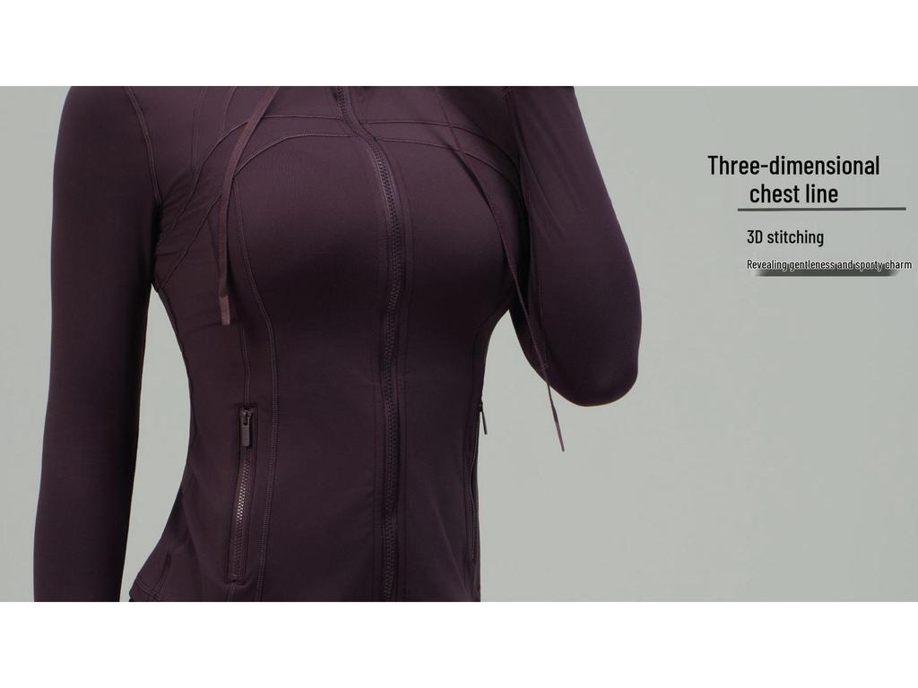 Luludarling Damska Bluza z Kapturem do Jogi - Wyszczuplający Szczotkowany Top Sportowy