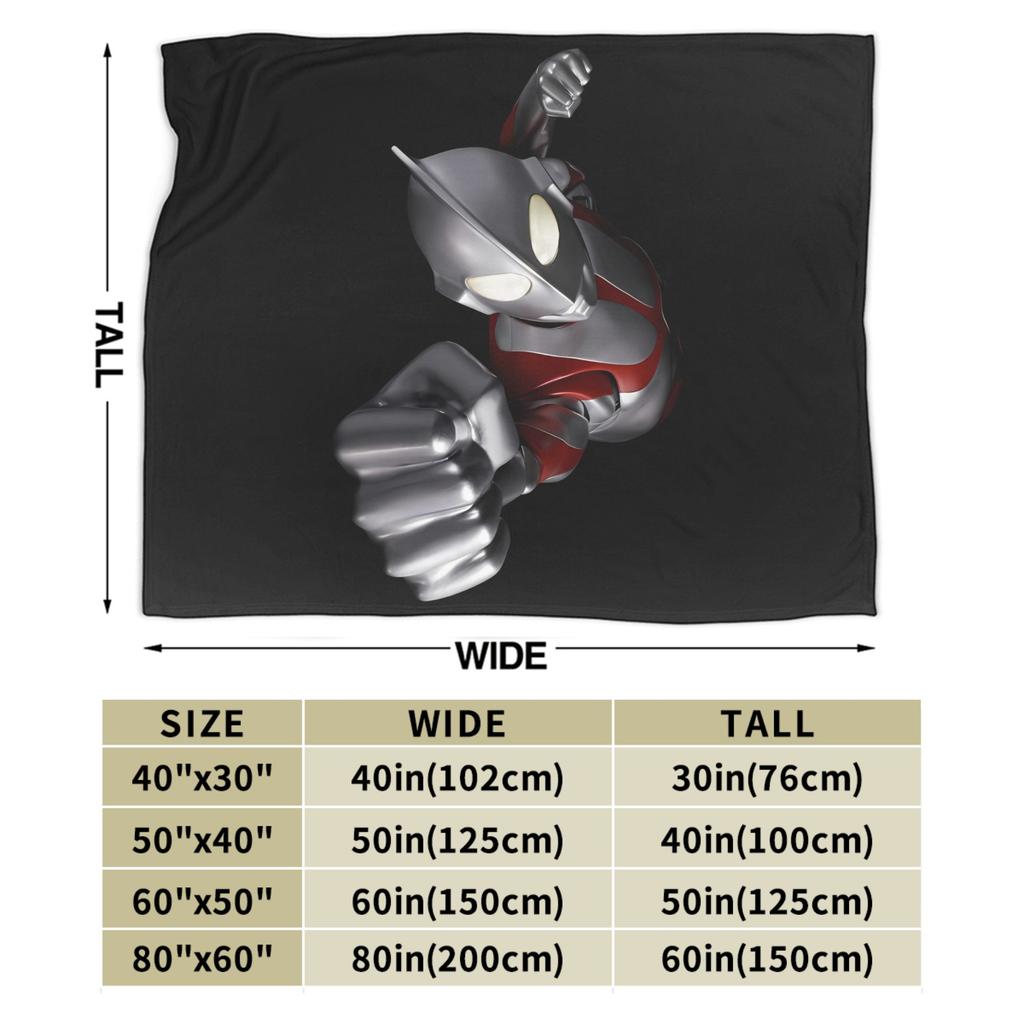 Ultraman Blanket Warm Comfortable Plush Bedding Throws For Girls Boys Bedroom Flannel Bedspread Bed Cover
