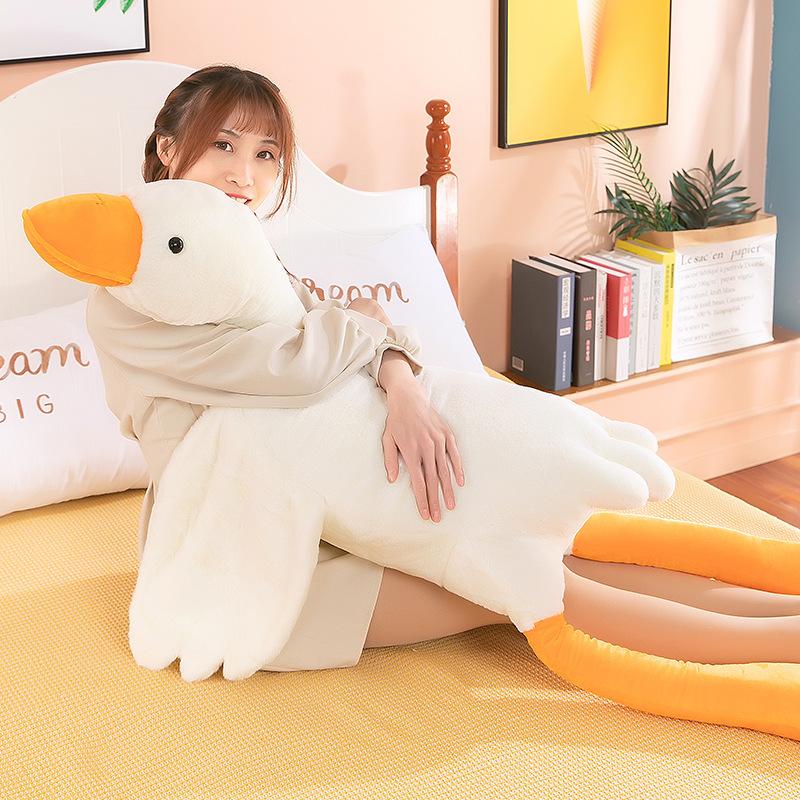 Popular big white goose cute large plush toy doll throw pillow gift Valentine's Day gift