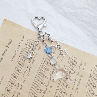 Five-Pointed Starfish Dolphin Pearl Enamel Keychain Beautiful Sea Beach Pendants For Making Handmade Diy Car Hanging Chain