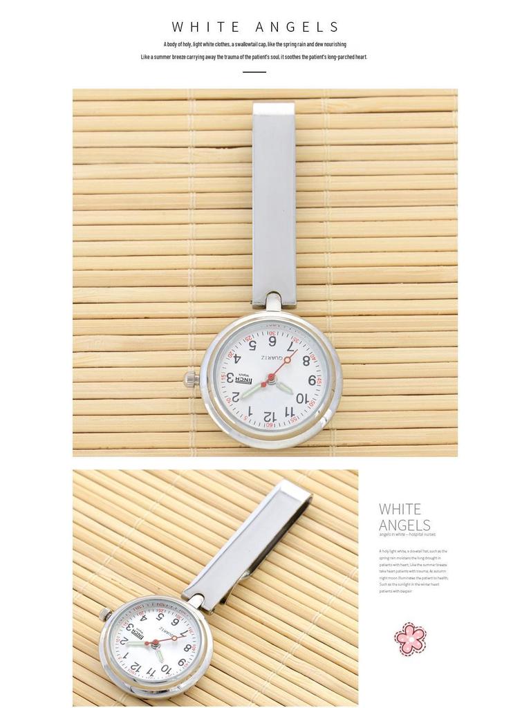 Χαραγμένο Γυναικείο Κρεμαστό Ρολόι Μπροσούρα Νοσοκόμας για Ιατρική Χρήση