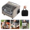 1200W Cassette Gas Stove Rapid Heating Mini Camping Heater Card Type Furnace Heater Small Heater for Outdoor Camping Hiking
