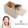 Rubber Spider Trick Box Handmade Wooden Box with Spiders Hidden Inside Suitable for Adults Children's Mischievous Adult Items