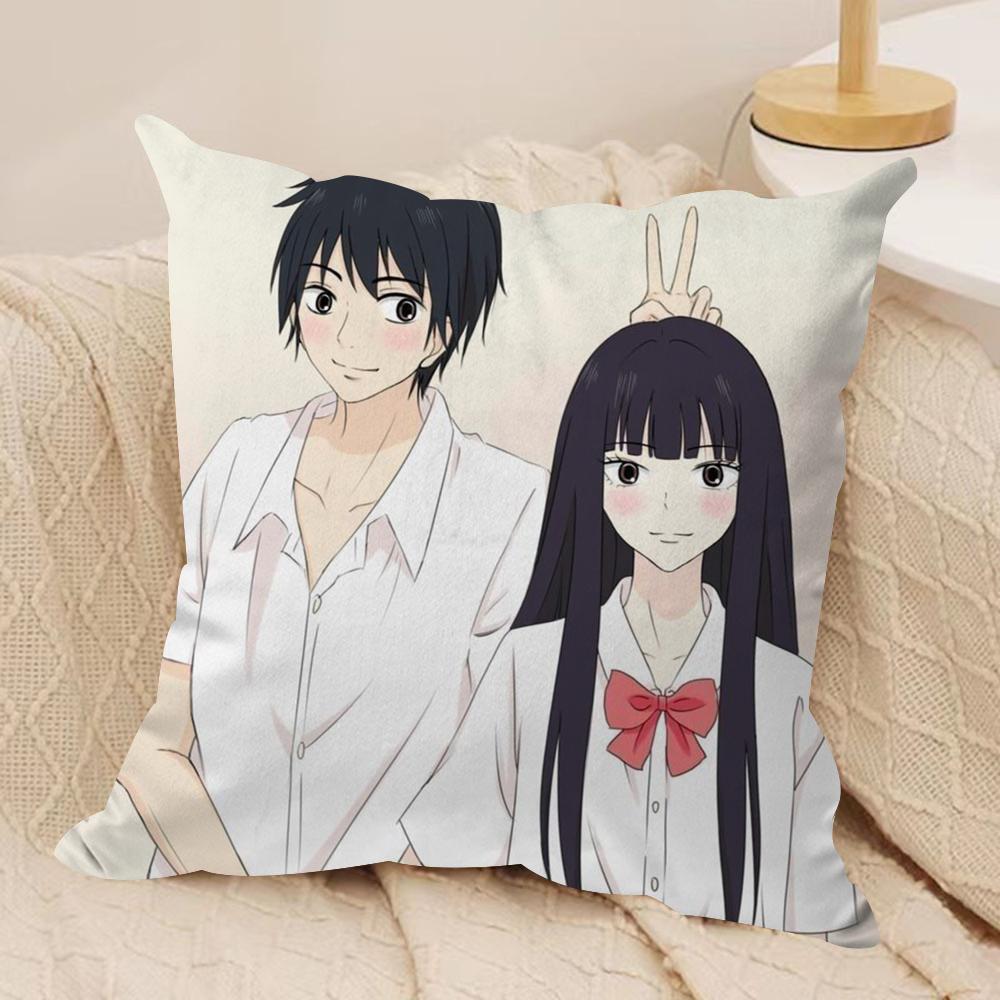 

KKimi Ni TTodoke Anime Cushion Cover Soft Plush Fabric DoubleSided Printed Sofa Cushion Cover for All Seasons Home Decor Gift 30x30cm