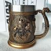 Kreativní vikingský pirátský hrnek na pivo a kávu - Velký nerezový a pryskyřičný řemeslný hrnek