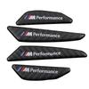 4pcs/set Carbon Fiber M Performance Car Body Sticker Car Door Anti-collision Strip Sticker For BMW M3 M5 M6 X1 X3 X5 E34 E39 E36