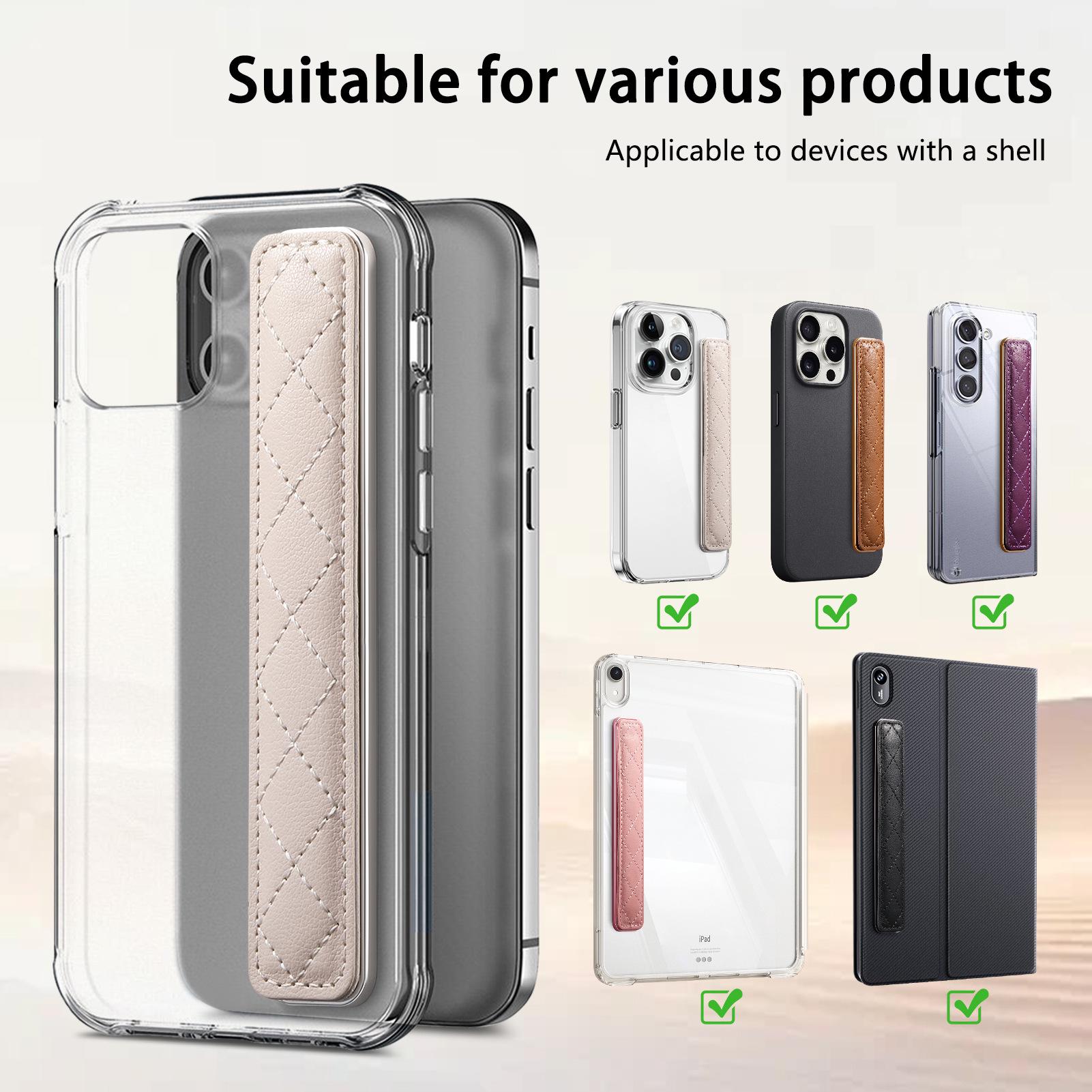

Elastic Telescopic Anti-drop Phone/Tablet Wrist Strap & Stand брудно-білий