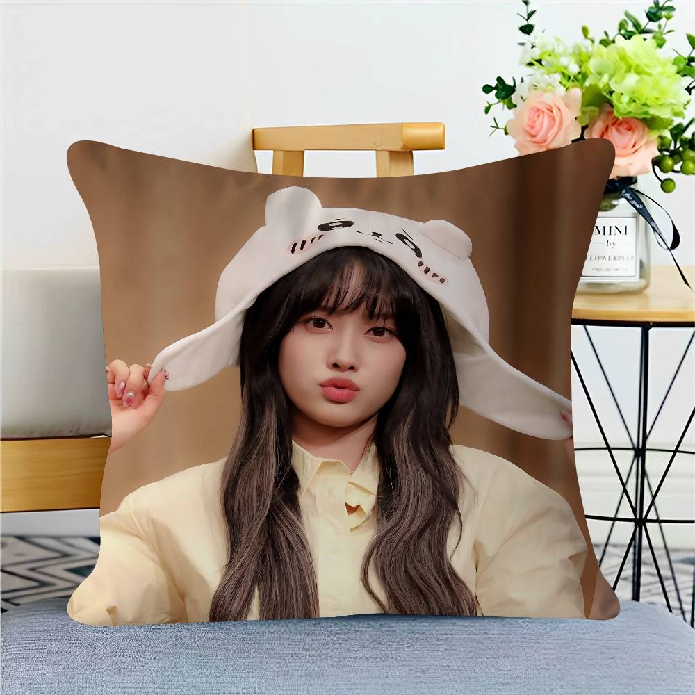 Singer S-Sim-Jayun Pillow Anime Pillow Sofa Bed Head Pillow Cover Cushion Cover 45x45 Cm Fashion