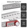 Digital Angle Finder Ruler 7inchCelsius 200mm Stainless Steel Angle Finder Protractor with LCD Display  ing Locking Reverse Functions for Woodworki
