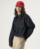 UNKNOWN PLANET Pocket Crop Denim Shirt Indigo
