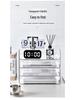 Transparent Desktop File Organizer and Document Storage Rack