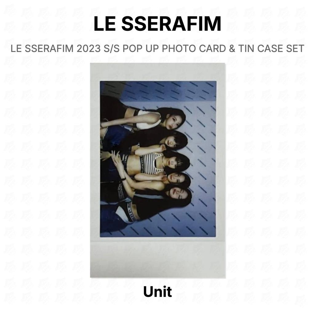 LE SSERAFIM 2023 S/S POP UP PHOTO CARD & TIN CASE SET Official Photocard