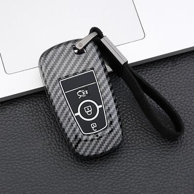 For Ford 2019 Mondeo Key Case Carbon Fiber Cover for Escape Taurus Foldable Key Shell