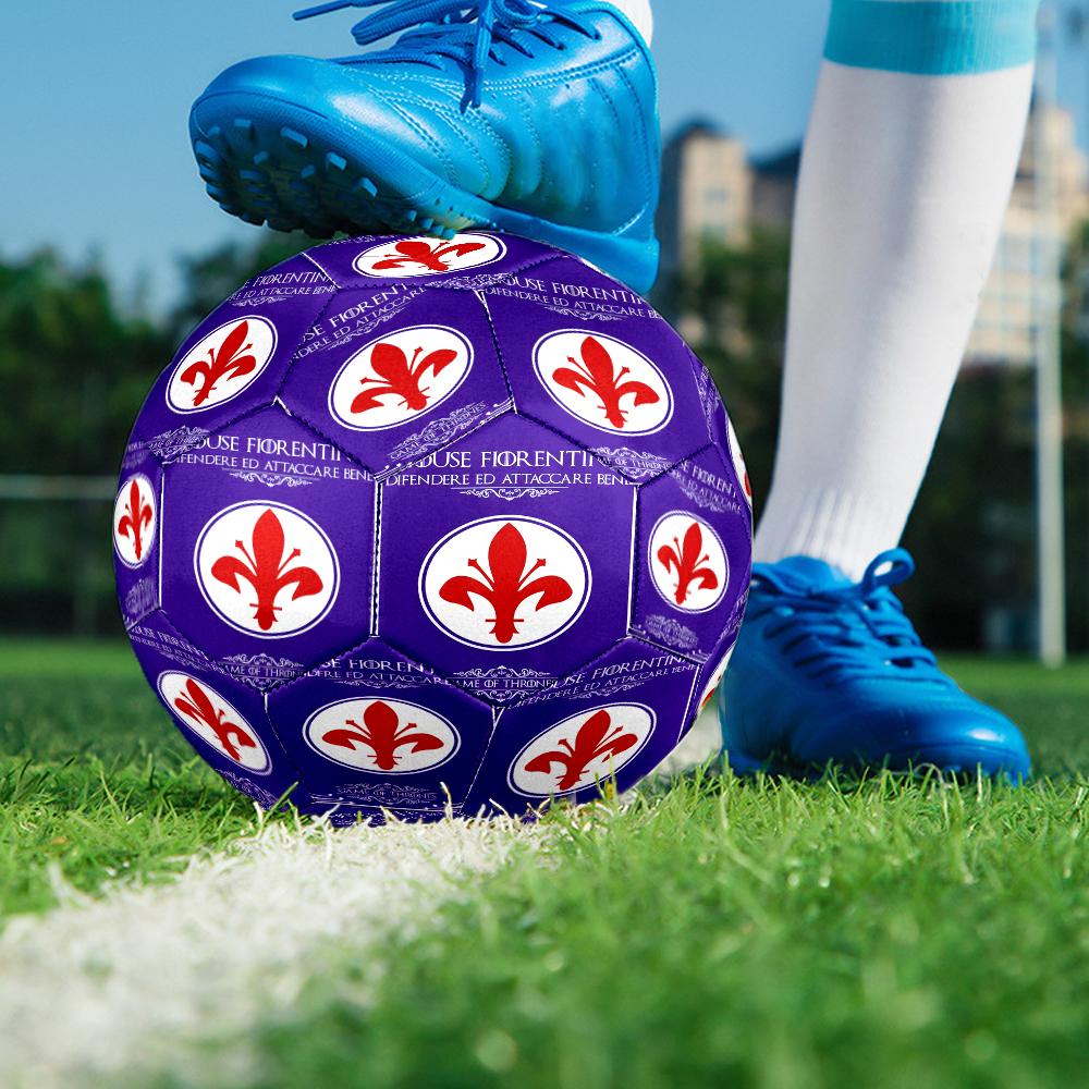 Fiorentina Football Club Size 5 Soccer Balls, Anti-Slip, Protective Football, Outdoor Sport, a Unique Gift Suitable for Him/her, Birthdays