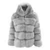 Women Faux Mink  Winter Hooded New Faux  Jacket Warm Thick Outerwear Jacket