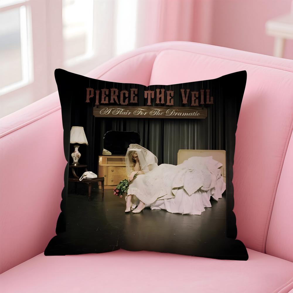 p-Pierce The Veil Cushion Cover Comfortable Reversible Pillow Cover Ideal for Car Sofa Bedroom & Beyond