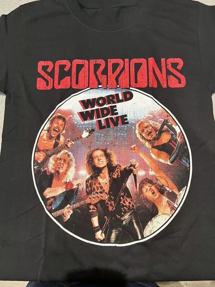 Scorpions World Wide Live TShirt Unisex Cotton Tee All Size S5Xl Unisex T-Shirt