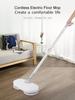 A Smart, Retractable Wireless Rotating Mop Featuring an Aluminum Alloy Telescopic Handle, LED Front Light, and One-touch Dual-mode
