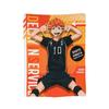 Haikyuu Japanese Anime Flannel Blankets Hinata Shoyo Customized Throw Blanket for  Sofa Bedding Lounge 125*100cm Quilt,