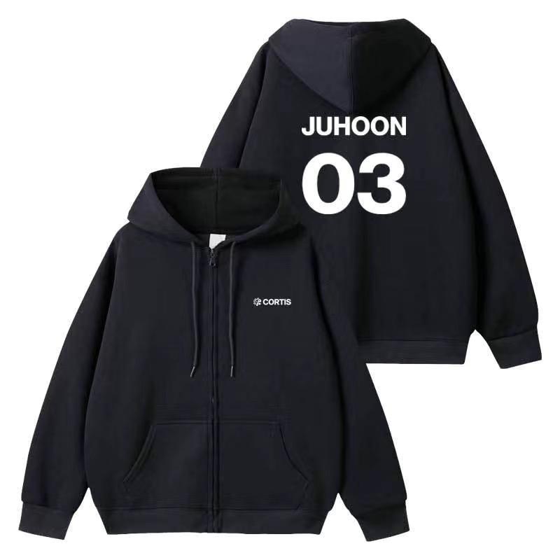 Толстовки Cortis Пальто K-pop звезда ЦВЕТ ВНЕ ЛИНИЙ сценический костюм Juhoon-S
