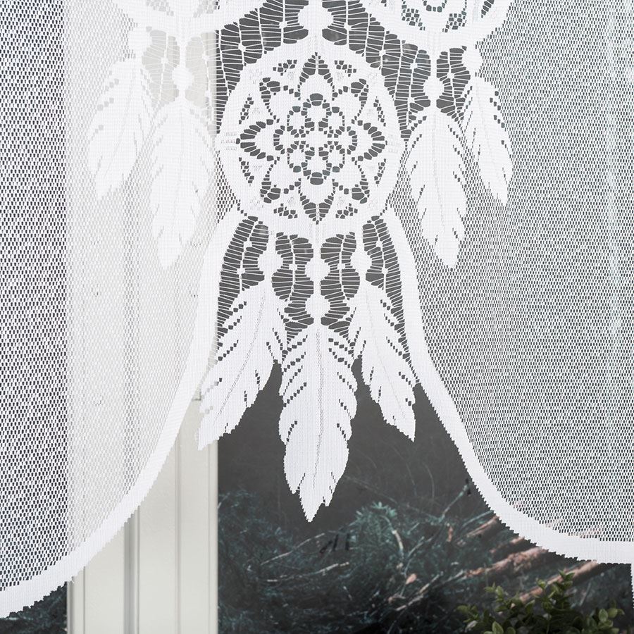 LEA - Ready-made jacquard panel - 160x160 cm - white