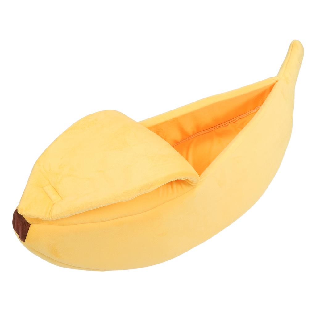 Banana Shaped Cat Bed Funny Soft Cozy Cat Cave Bed Warm Pet Bed for Dogs Kittens Puppy XL