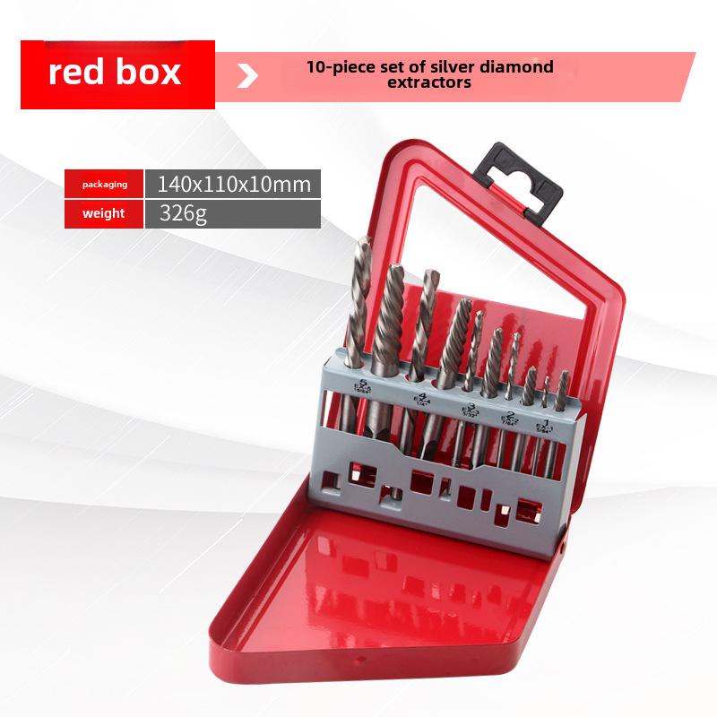 

Набор из 10 экстракторов винтов с железным ящиком для извлечения болтов