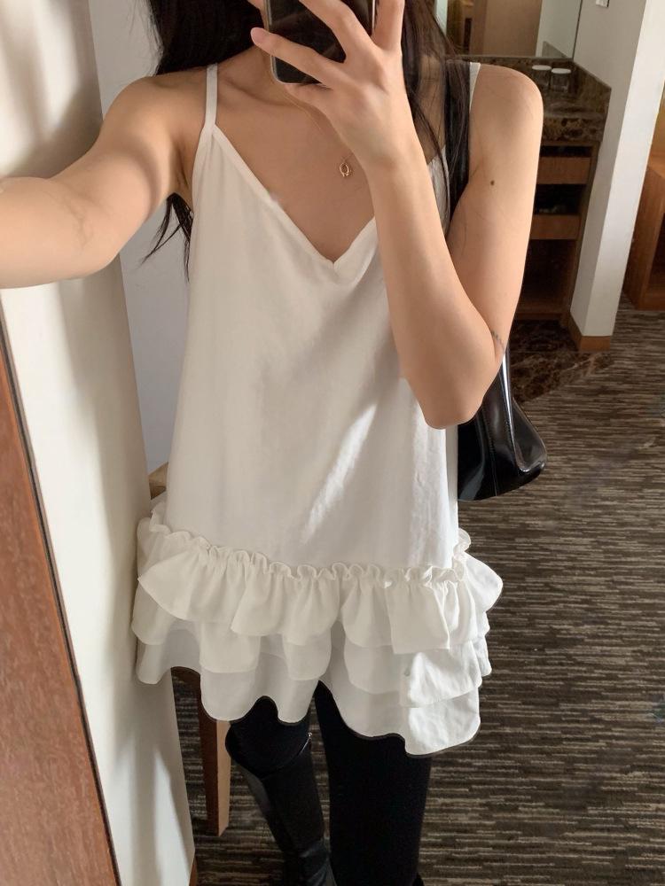 New Summer Women's Pure Desire Style Sweet Camisole Tank Top - Girly and Spicy Sleeveless Top 5179