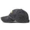 Korean Style Washed Cotton Baseball Cap - Embroidered Unisex Duckbill Hat for All Seasons