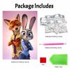 Disney DIY Pearl Painting Zootopia Judy and Nick's Creativity Decorative Painting Creative Ornaments Friends Gifts Desktop Furnishings Home Decoration