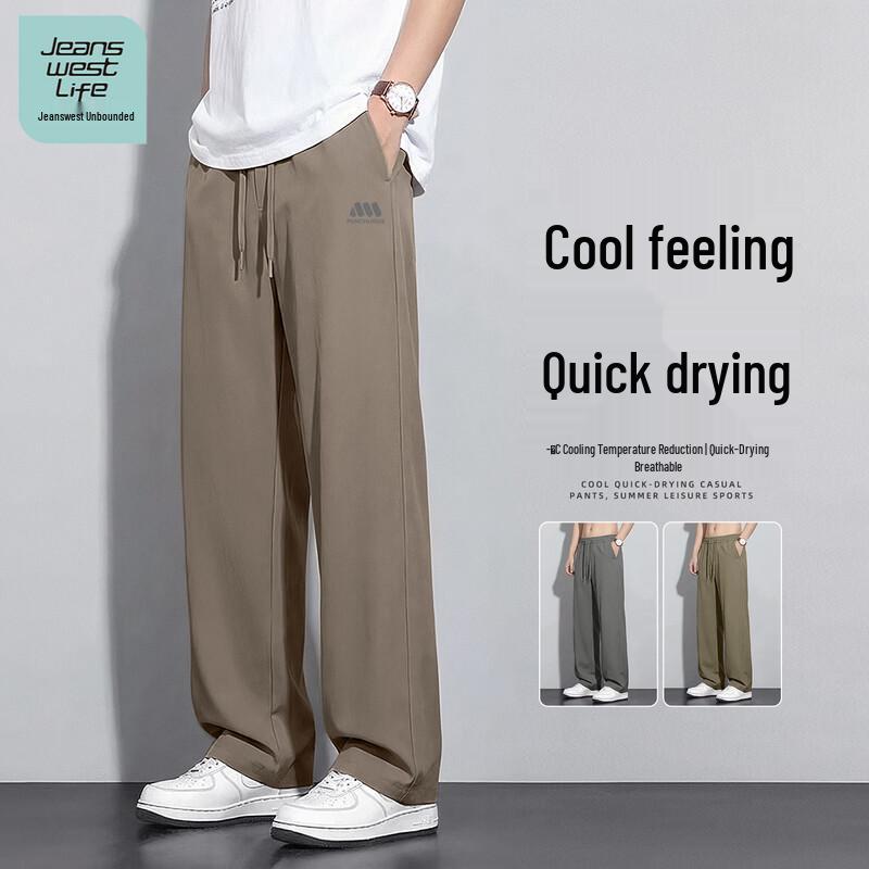 JEANSWEST LIFE Men s Quick-Dry Straight-Leg Casual Pants L