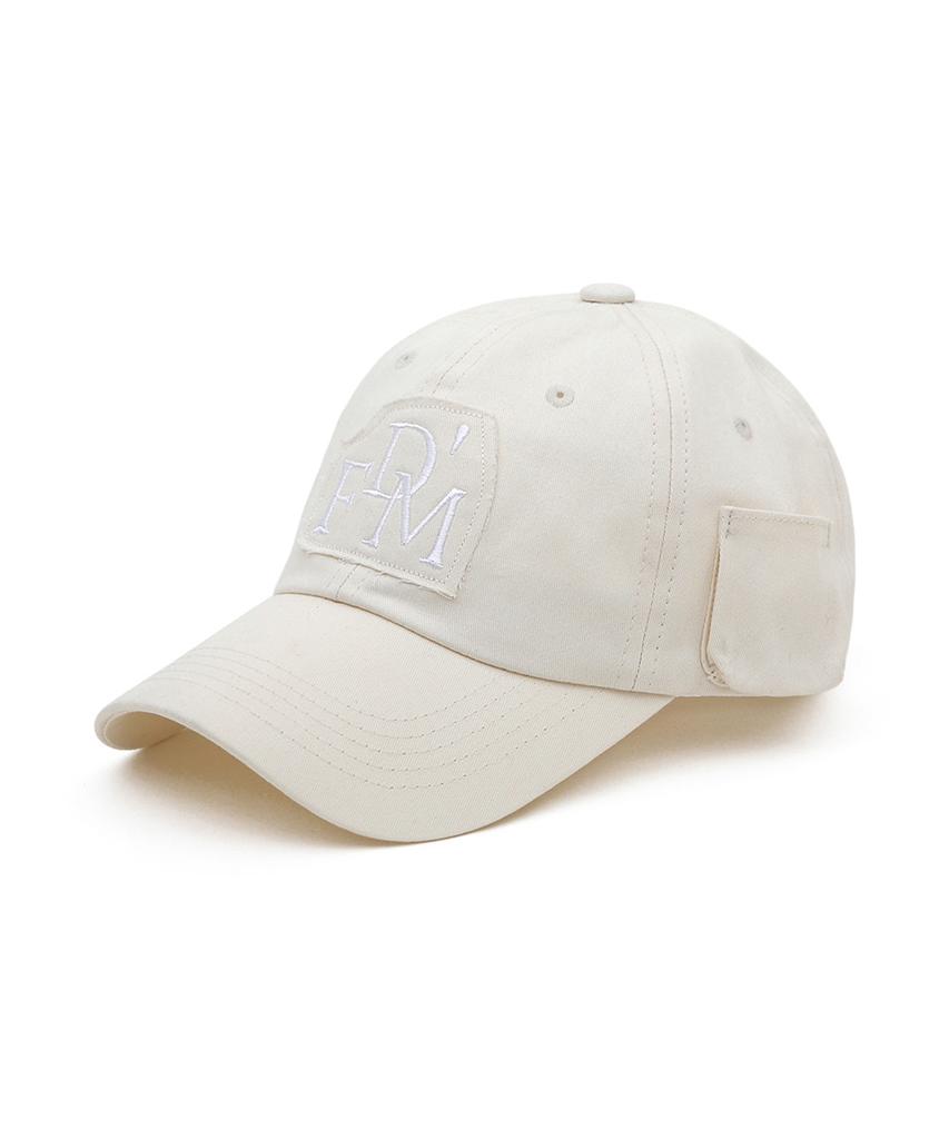Donpogesmi Dfm One-Tone Patch Ivory Ball Cap