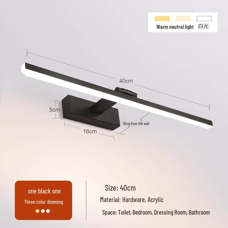 Nordic Minimalist LED Vanity Mirror Light for Bathroom