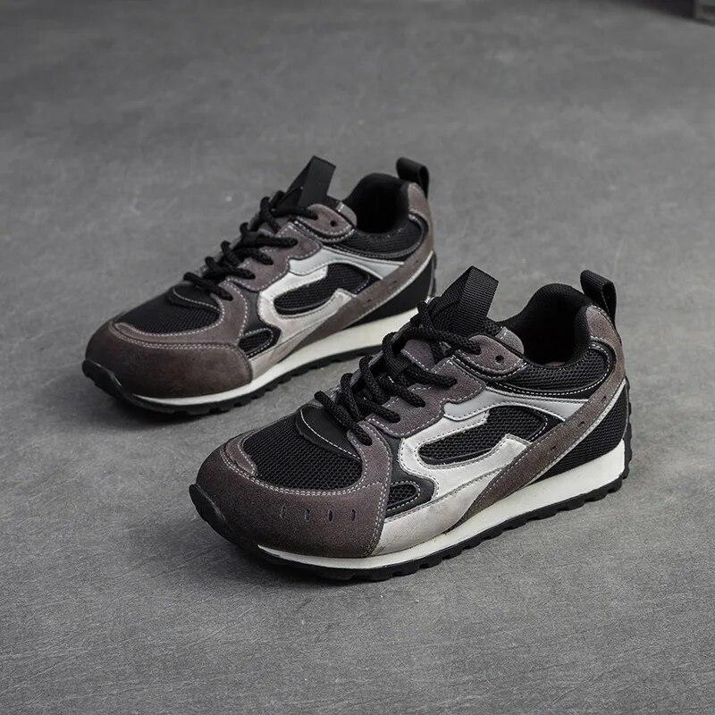 

Дышащие разноцветные кроссовки. Удобная повседневная спортивная обувь. Модная универсальная женская обувь. 40 чёрный