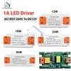 AC185V-260V auf DC12V Konstantspannung 18W 36W Superflacher LED-Treiber LED-Netzteile 1A Beleuchtungstransformator für LED-Beleuchtung