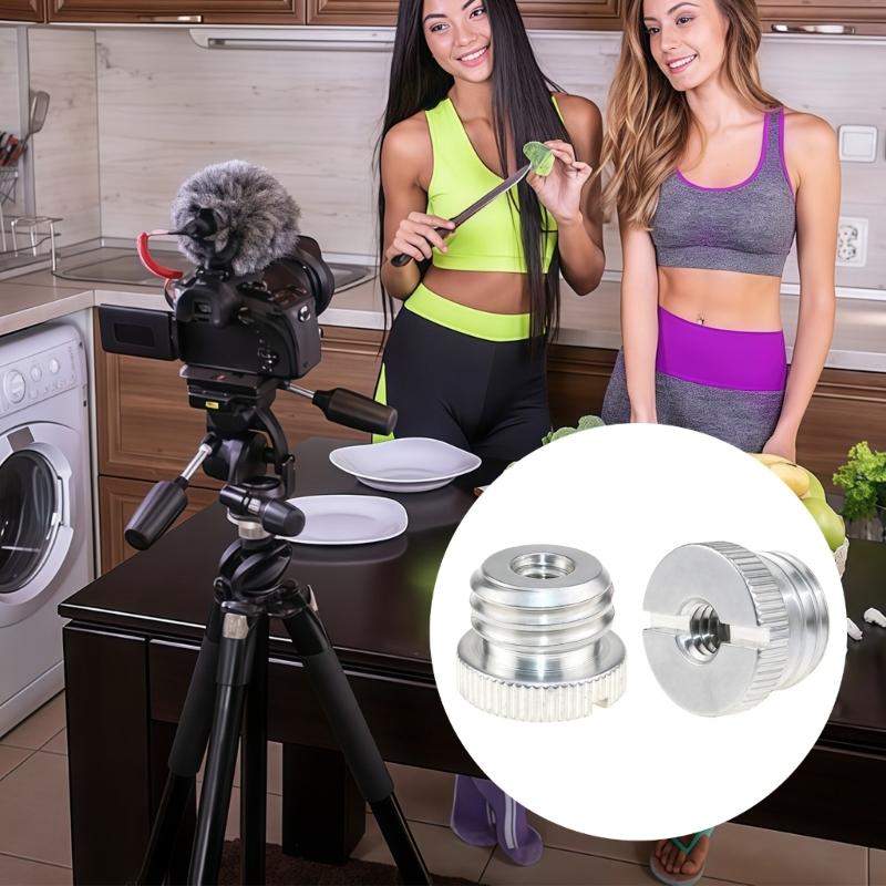 Aluminum Alloy 1/4 to 5/8in 3/8 to 5/8in Male Threaded Screw Mount Adpater Rustproof Converter Lasers Level Accessory