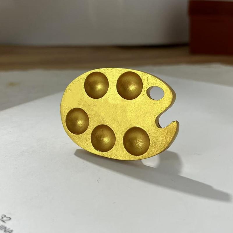 1/5 Pcs Nail Color Palette Nail Art Palette Fingertip Manicure Palette Ring Gel Polish Painting Plate for Salon Home Use