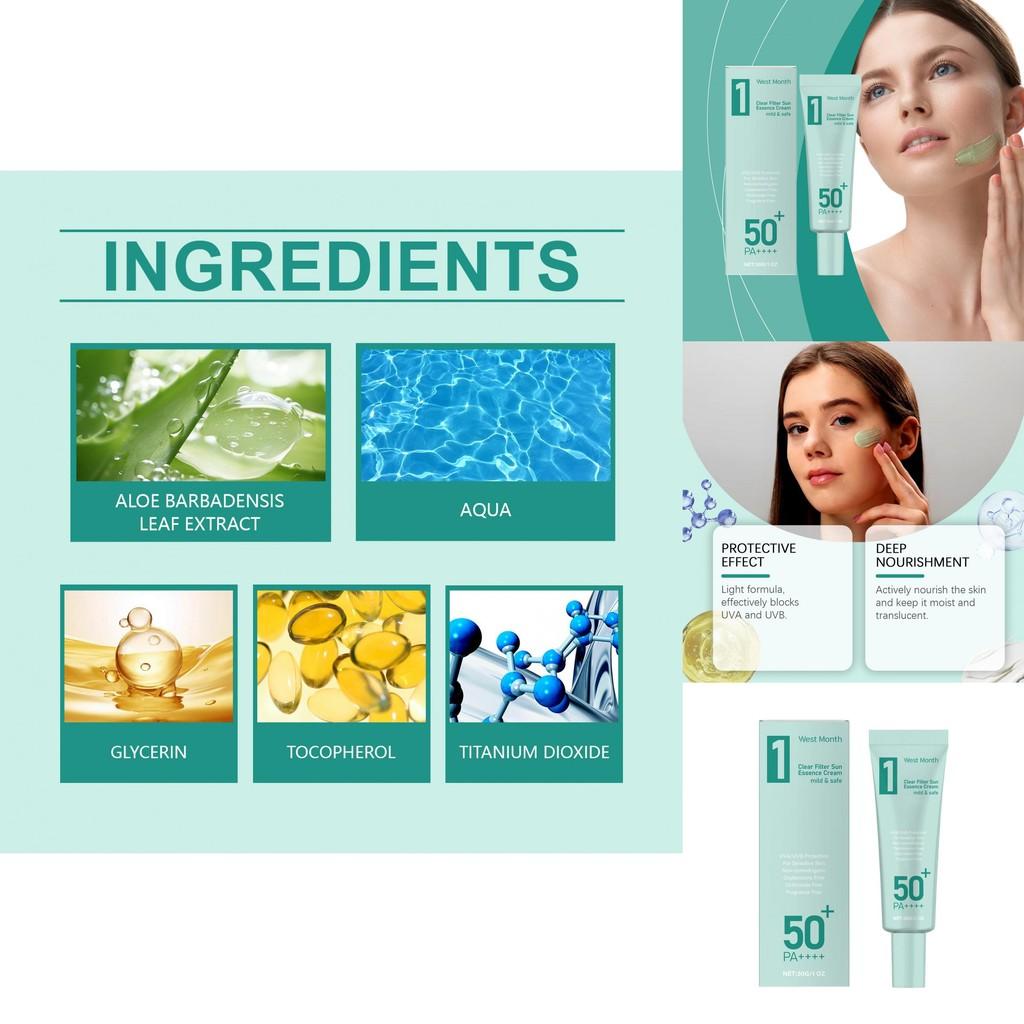 Moisturizing Protective Cream For Outdoor Facial Care Hydrating Gentle Uv Barrier