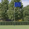 VidaXL Drapeau de l'Europe et mât 6,23 m Aluminium 3147114