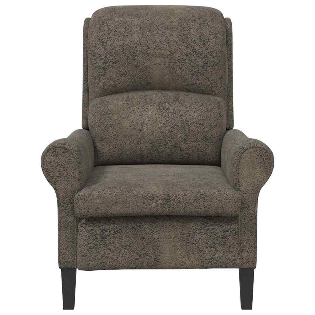 Armchair Dark Grey Synthetic Leather
