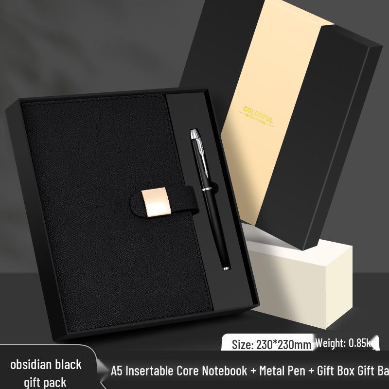 Customized Logo Laptop Gift Set: Thickened Notebook with Clasp, Perfect for Business Office Culture Gifts