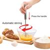Semi Automatic Stainless Steel Egg Beater Mixer Blender Milk Frother Kitchen Utensils(K3328#A (S) )