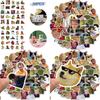 50-teiliges wasserfestes PVC-Aufkleber-Set mit einzigartigen Internet-Promi-Emoticon-Designs