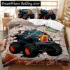Engineering Vehicle Duvet Cover Set Engineering Vehicle Pickup Truck Off Road Vehicle Polyester Bedding Set Double Queen King741