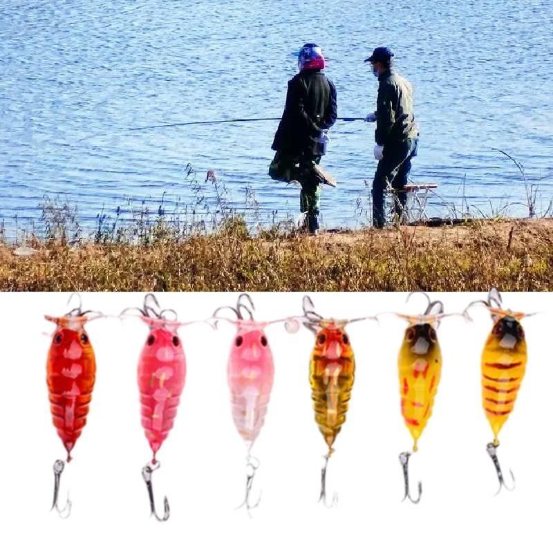Hook Bionic Bait Multicolour Fishing Bass Blackfish Catfish Herring Tilapia Carp