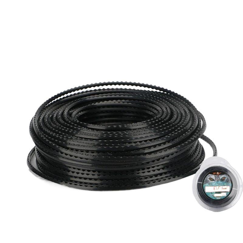 Steel Wire Braided Nylon Trimmer Line: Wear-Resistant, Sawtooth Weeding Rope for Mowing.