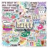 100 Mental Health Graffiti Stickers Personalized Depression English Slogan Decorative Water Cup Computer Stickers