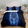 Digital Wolf Duvet_Doona Cover Set Single Twin Double Queen King Cal King Size Bed Linen Set