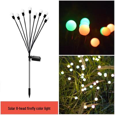 Solar Wind-Activated Firefly LED Garden Lawn Lights