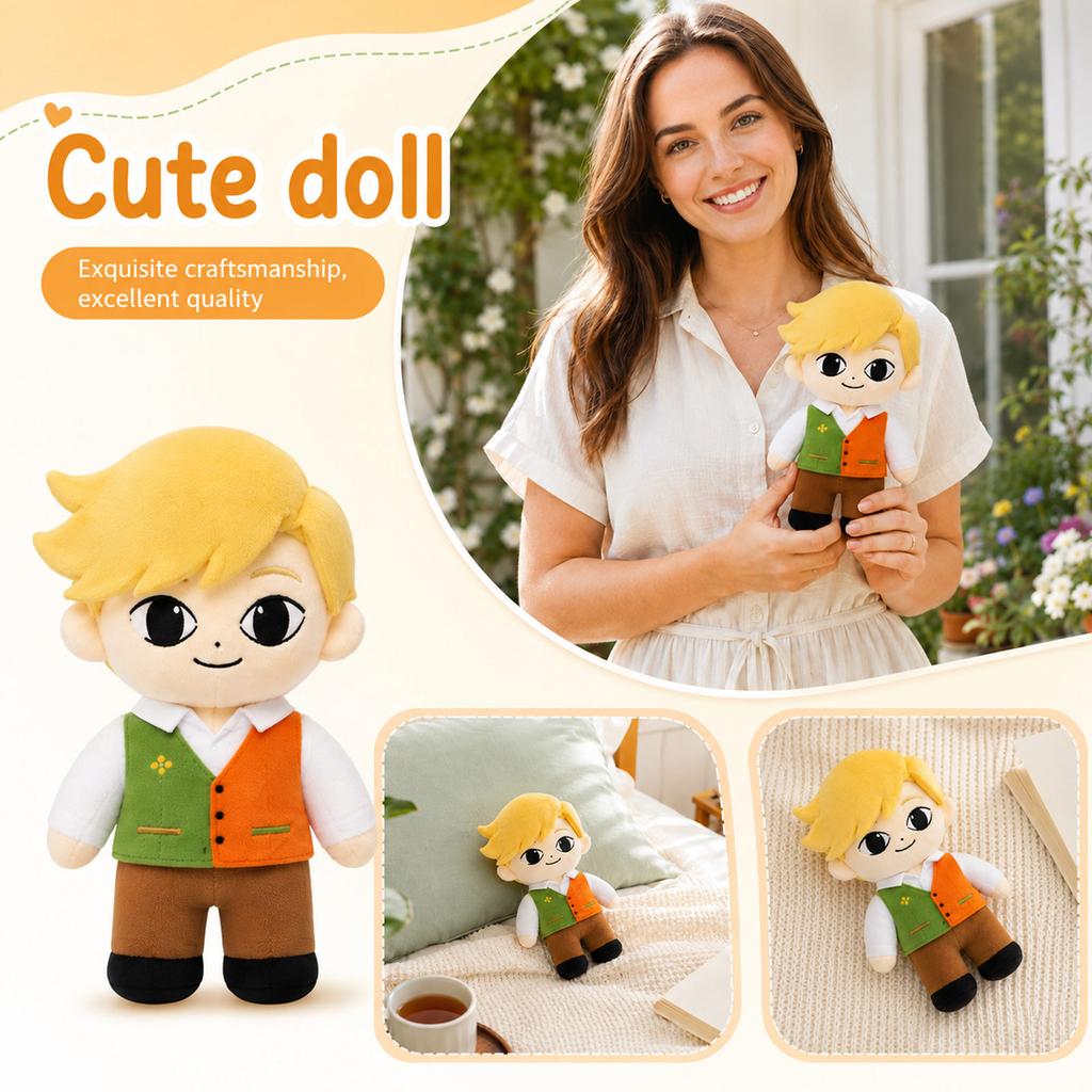 Plush Toy Cute Soft Stuffed Animal Decoration for Home Bedroom Any